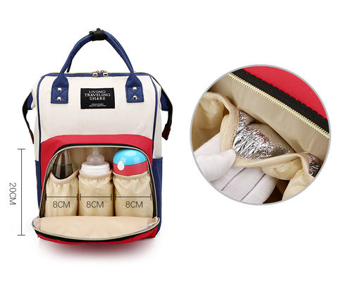 کیفیت  Multifunctional Mommy Diaper Bag Backpack Large Capacity Waterproof کارخانه