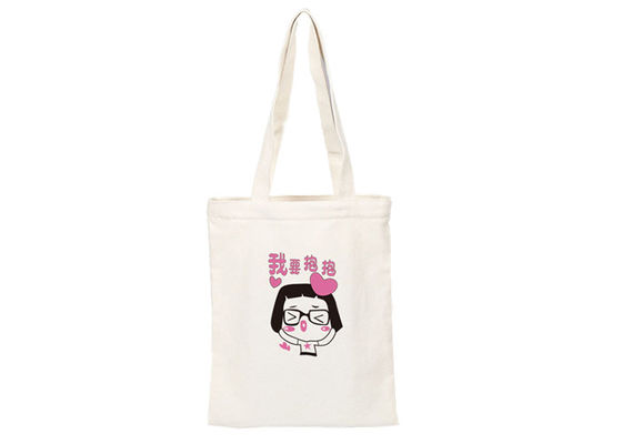 کیفیت  Custom Printed Cute Canvas Tote Bags Shopper Silk Screen Printed کارخانه
