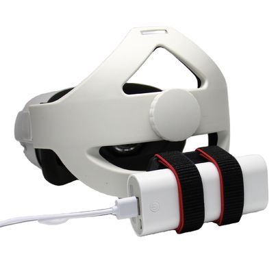 براکت ثابت پاوربانک بند باتری قابل تنظیم برای Oculus Quest 2 نگهدارنده باتری موبایل برای هدست VR Quest 2
