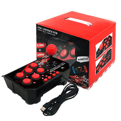 قیمت عمده 4 در 1 ایستگاه آرکید یکپارچهسازی با سیستمعامل USB Wired Rocker Fighting Stick Game Controller Joystick for Android TV Games