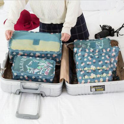 کیف لباسشویی مسافرتی 6 تکه پلی استر برای لباس کفش