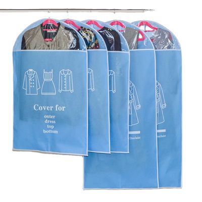 کیسه های زیپ دار تاشو برای نگهداری لباس غیر بافته شده روی کیسه های خشک شویی پلاستیکی
