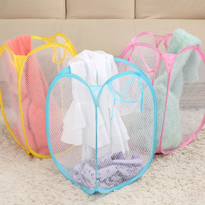 کیسه لباسشویی مشبک سبد لباسشویی پلاستیکی تاشو فله