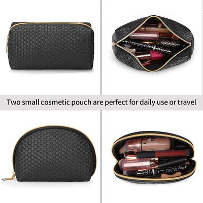 کیف آرایشی کیف لوازم آرایش مسافرتی زنانه کیف آرایشی ضد آب قابل حمل کیسه لوازم آرایشی 3 بسته مشکی