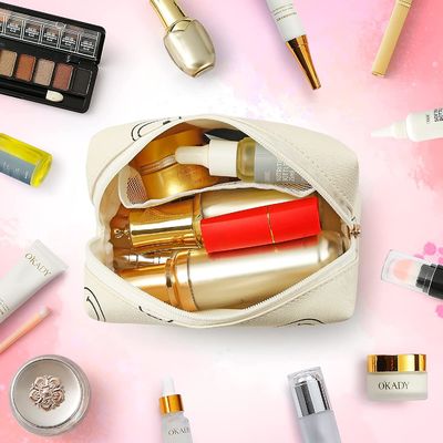 کیف آرایشی برای زنان کیف آرایشی Preppy Pu چرم ضد آب کیف آرایشی
