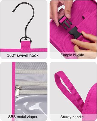 کیف لوازم آرایشی آویز مسافرتی کیسه آرایشی با ظرفیت بزرگ ذخیره سازی لوازم آرایشی ضد آب
