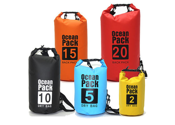 کیسه های خشک ضد آب PVC در فضای باز کیسه های ابریشم چاپ شده 30 لیتری خشک